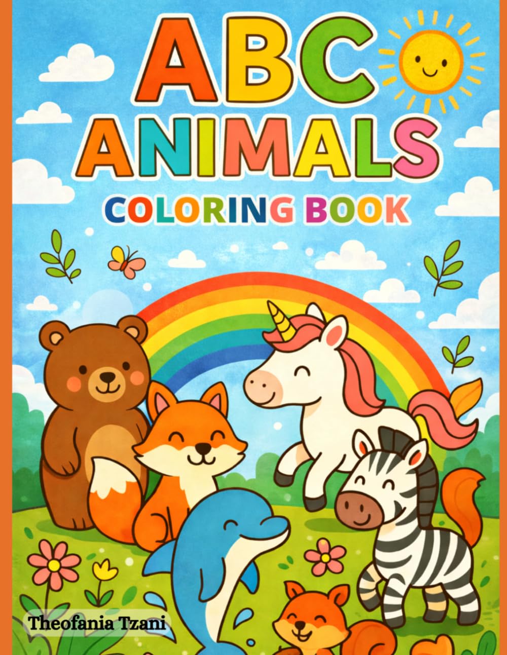 ABC Animals Coloring Book: A Fun Coloring Book for Kids Ages 3+ (ABC Coloring Book Series)