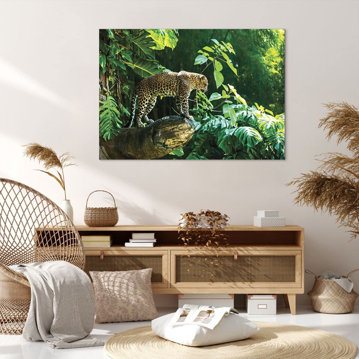 Affiche et toile – Green Trio décoration murale sereine