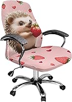 Vista 45 de Funda para silla de oficina de mármol morado, lavable, funda para silla de escritorio, fundas para silla de computadora para silla giratoria, silla