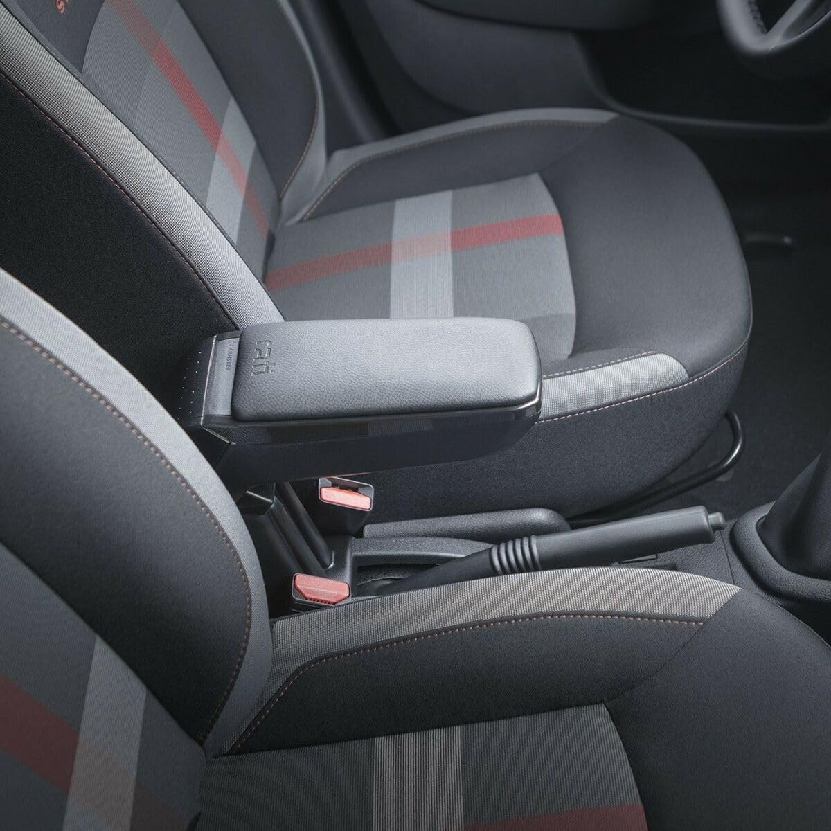 rati ARMSTER S ARMREST Kompatybilny z Ford B-MAX 2012-2014 Czarna sztuczna skóra