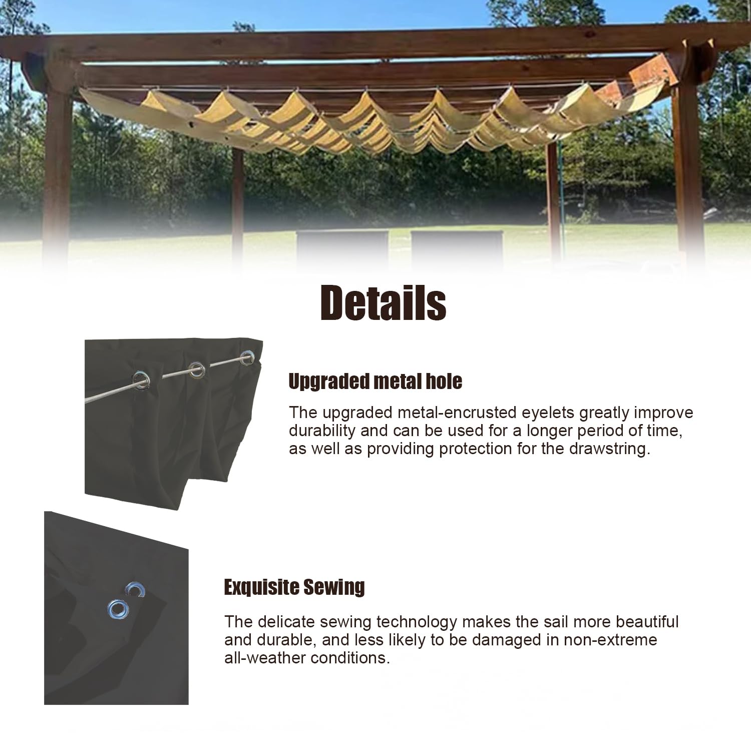 Einziehbare Welle Sonnensegel 2x3M, Verstellbar Aufrollbar Sonnenschutz Mit ösen, Spannmarkise Beschattung, Markise Wasserdicht Verstellbar Markisenstoff Für Terrassenüberdachung - Dark Graphit