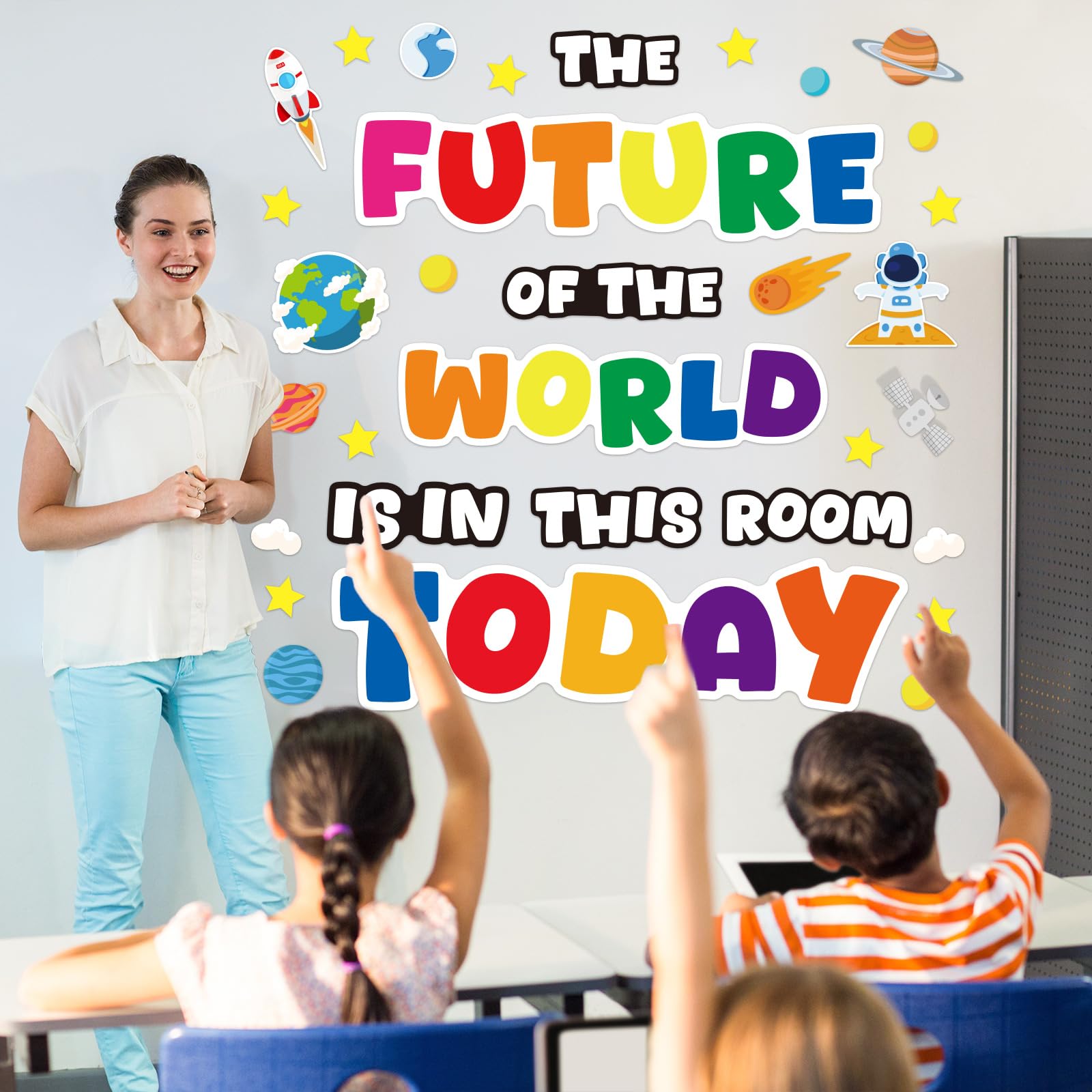 Gersoniel Pinnwand-Dekorationsset Für Klassenzimmer - 3D Schmetterlinge & Lesetafel