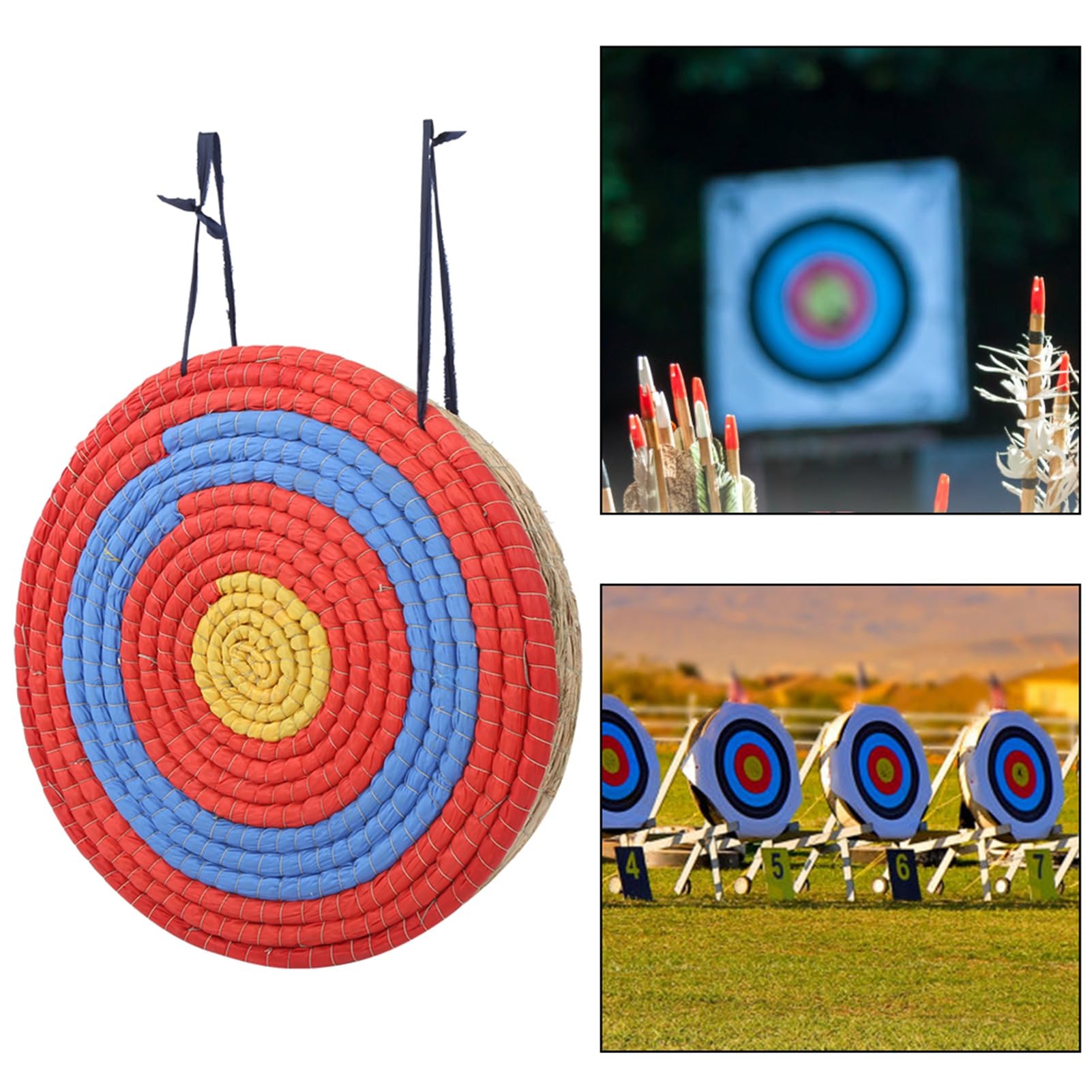 Cible de Tir à l'arc Paille 10cm Renforcée pour Chasse Sportive