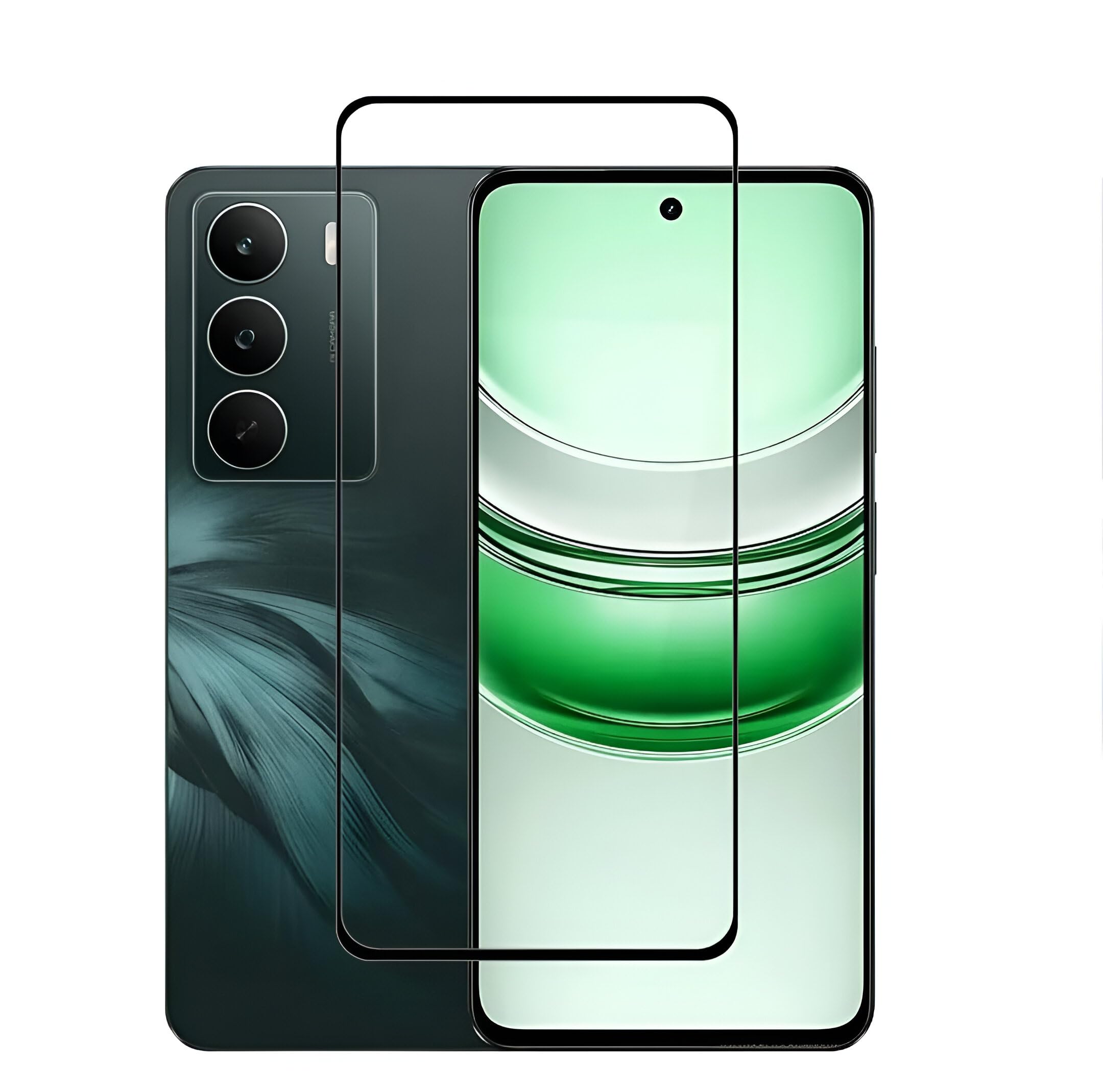 MoCoTech HD+ Edge-to-Edge Tempered Glass for Realme C75 5G – Full Screen Protector Guard, 9H Hardness, Anti-Scratch, Bubble Free, Case Friendly, Ultra Clear with Easy Installation Kit