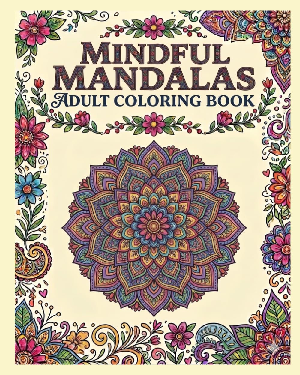 Mindful Mandalas Adult Coloring Book. (Coloring Positive Quotes Worksheets)