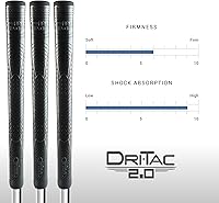 Vista 4 de Winn Golf Grips Dri-Tac 2.0 Oversize +1/8" - All Weather Non Slip Soft Cushioned Comfort, Shock Absorption & Durable Dry Polymer – Golf Club Handle