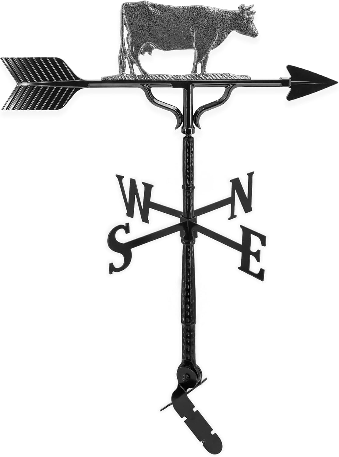 Montague Metal Products 32-Inch Weathervane with Swedish Iron Cow Ornament