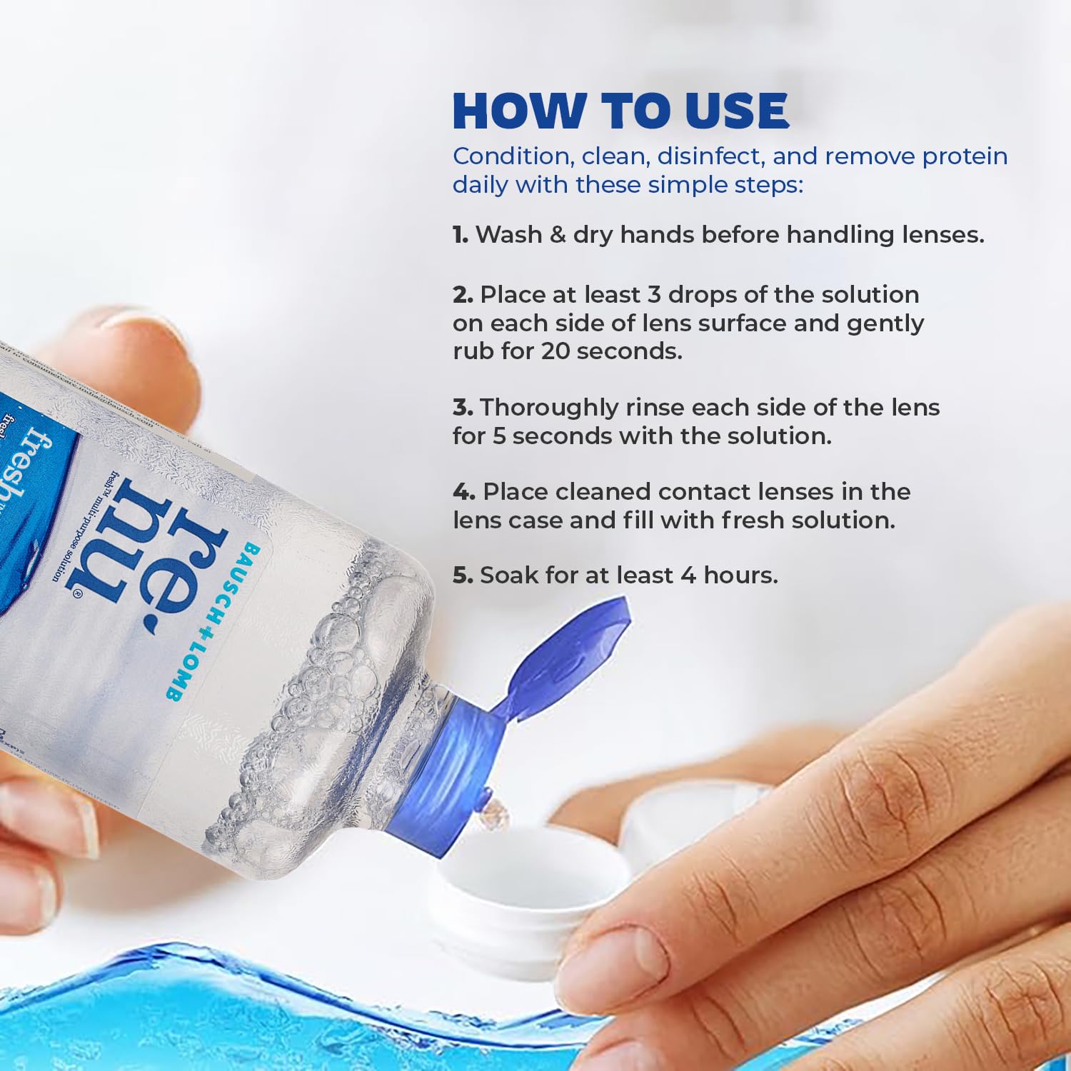 Bausch + Lomb Renu Fresh Multi-Purpose Contact Lens Solution 60ml (Pack of 1) 4