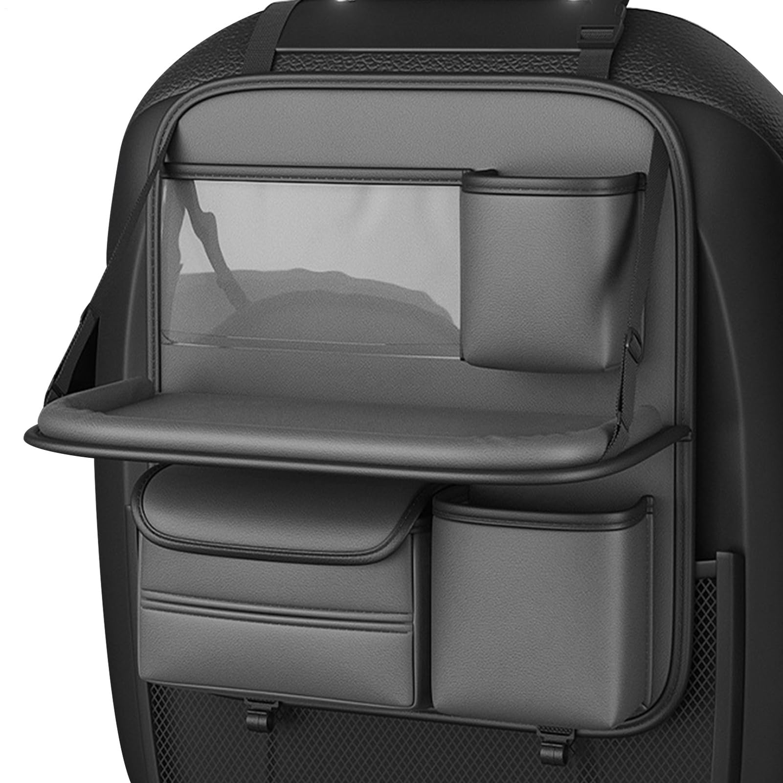 Stoccaggio Sedili Posteriori - Borsa Organizzatore Interno Auto | Tasca Posteriore Con Superficie Tavolo Pieghevole Di Stoccaggio Di Viaggio Sedile Centrale Per Veicoli Da Lavoro V