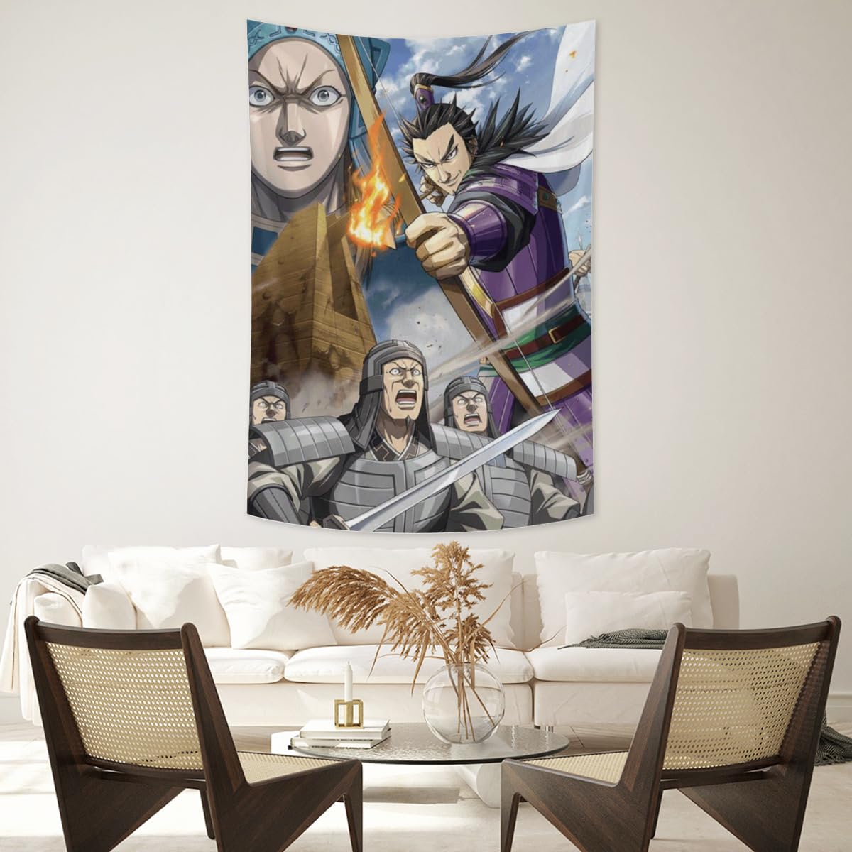 Amazon.co.jp: キングダムン タペストリー 壁掛け 飾り 洗える 大判 布