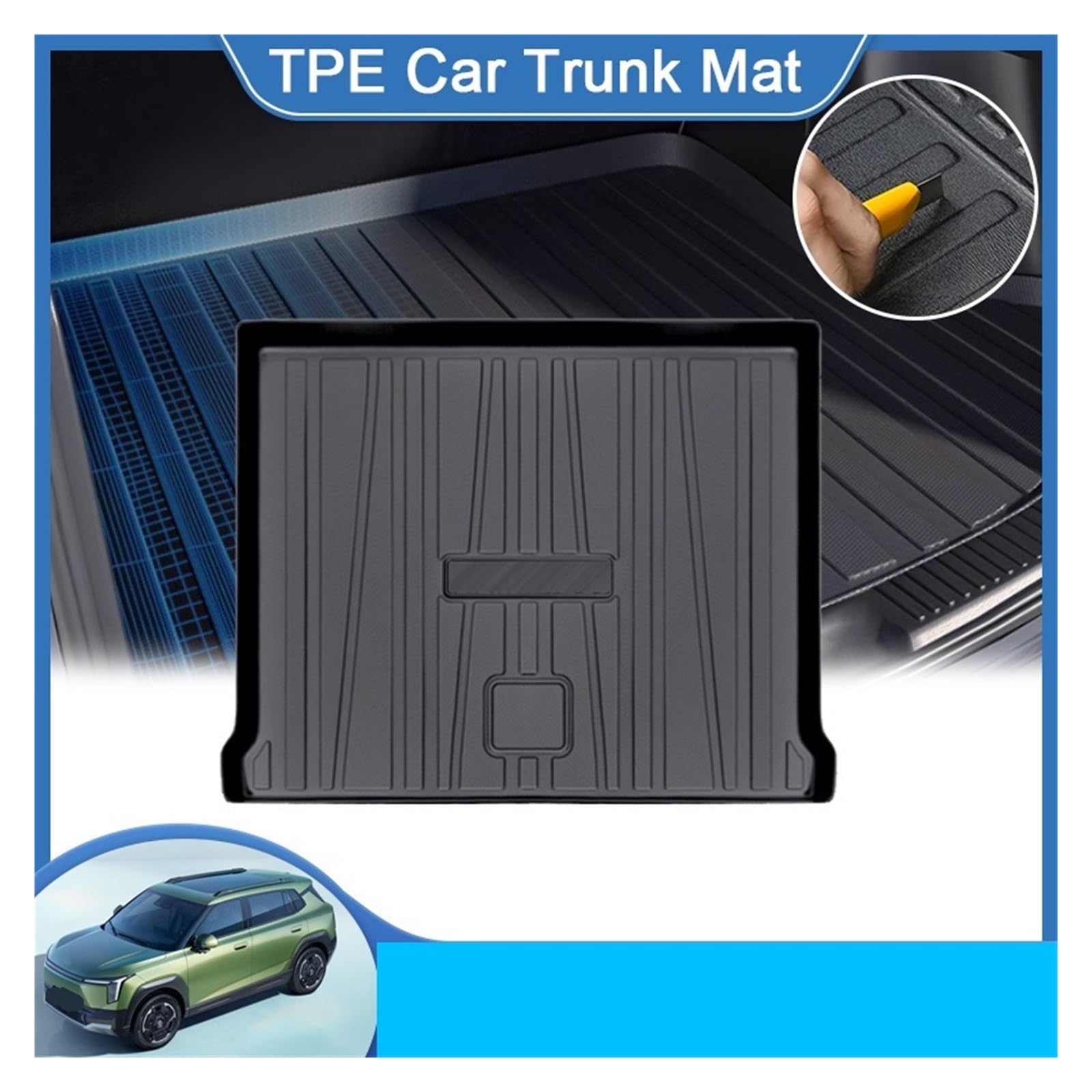 Compatible with Dongfeng Vigo Nammi 06 2025 2026 TPE Car Trunk Mat Waterproof Rubber Trunk Pad Cargo Liner — view 2