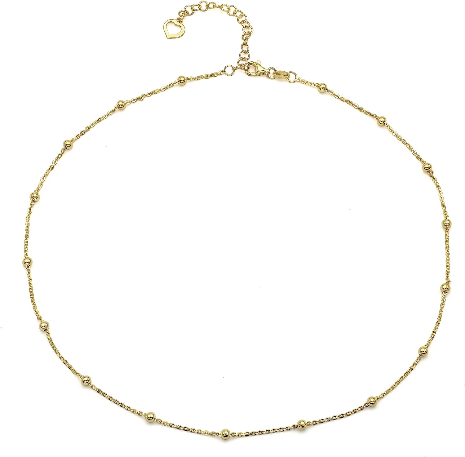 Collana Girocollo Dadi in Argento dorato