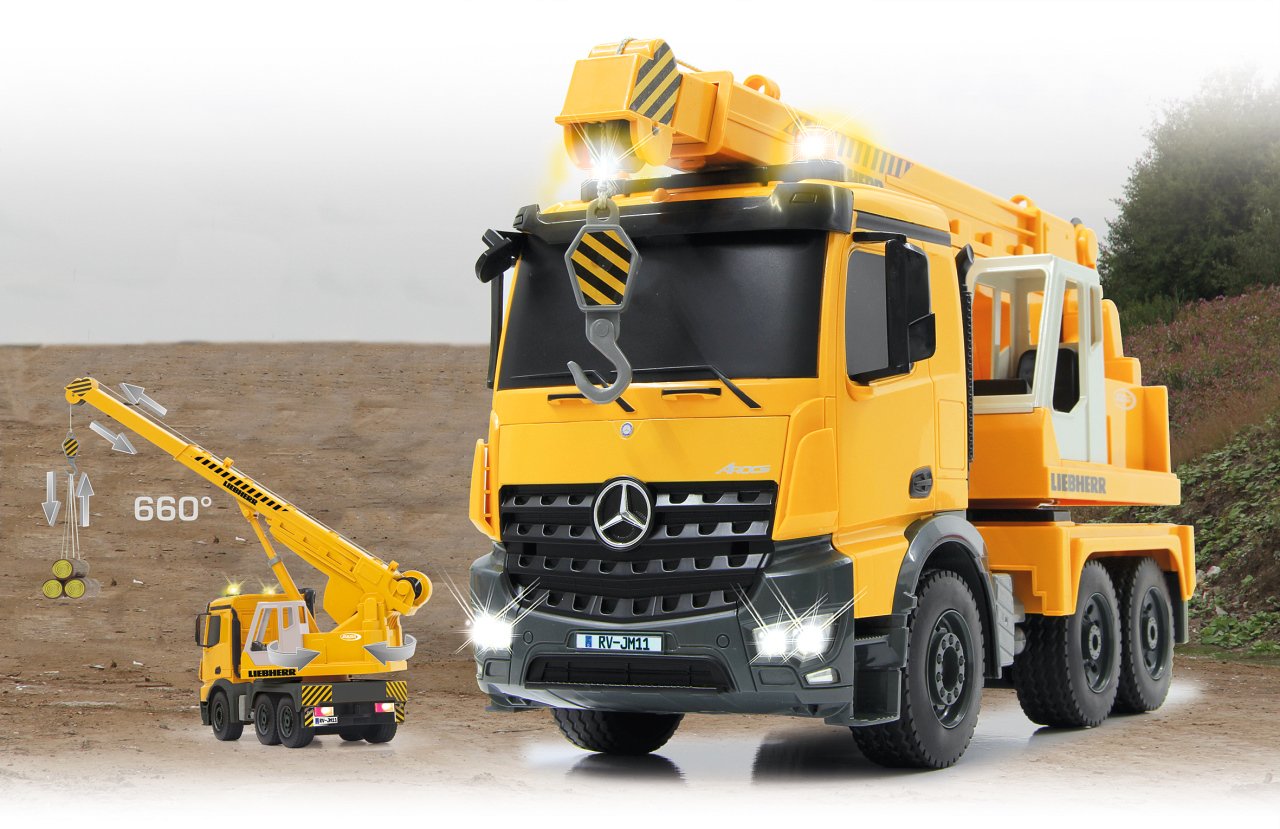 Jamara - Grúa Pesado Mercedes Liebherr 1:20 2,4 GHz (405034)