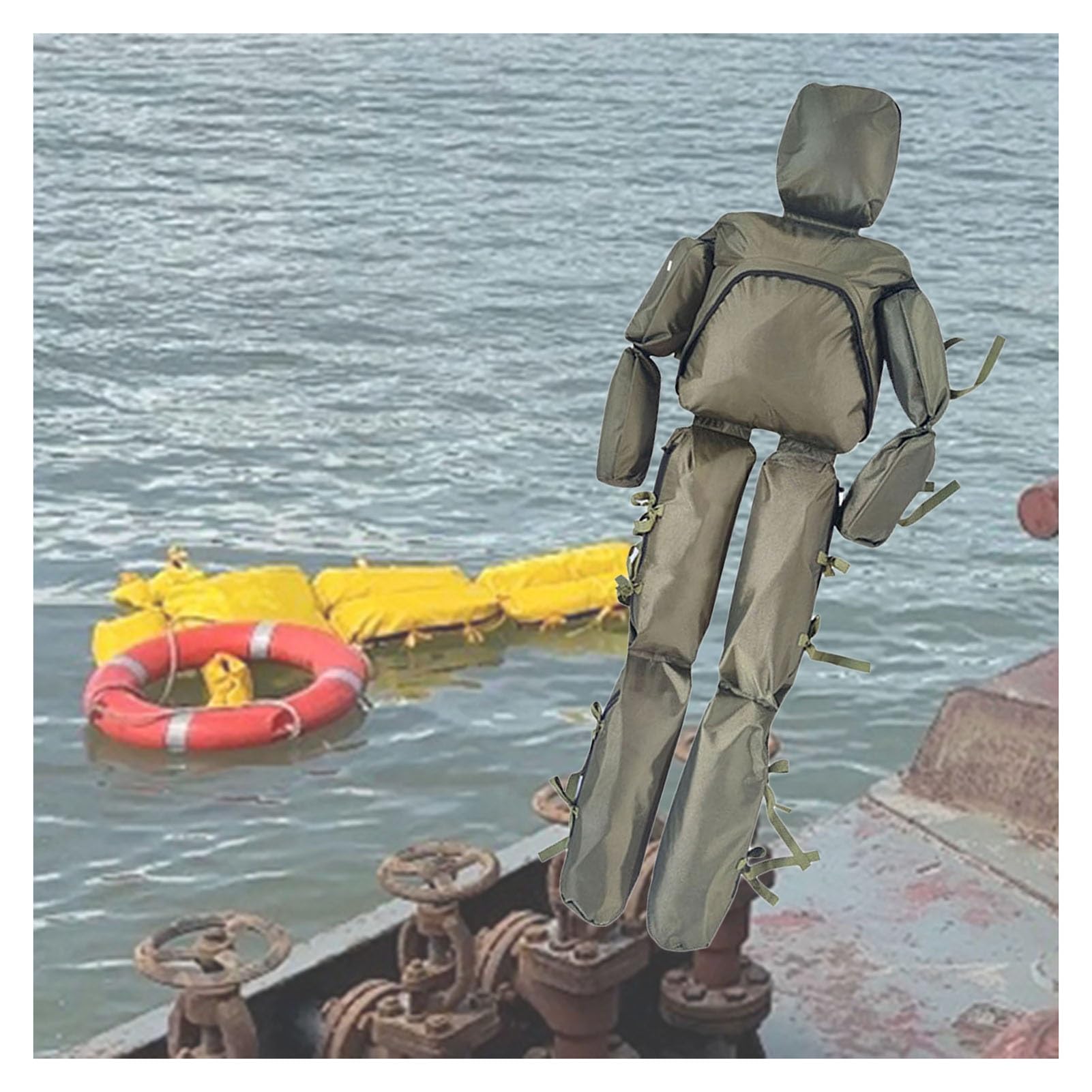 Mannequin De Sauvetage Aquatique, Outils Pédagogiques Amovibles, Rangement Facile, for Les Cours De Sécurité Aquatique(Color2,175cm-20kg)