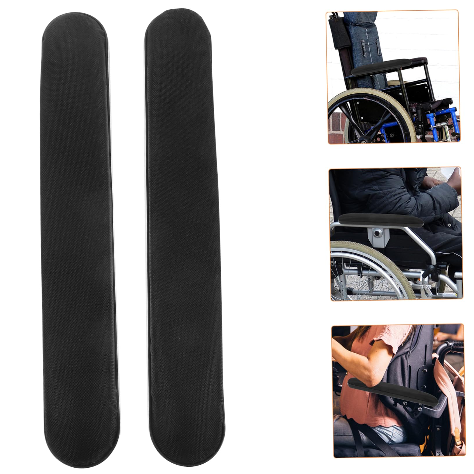 Uonlytech 4 Pares Reposabrazos de Repuesto Antideslizantes Sillas Almohadillas Reposabrazos de Accesorios