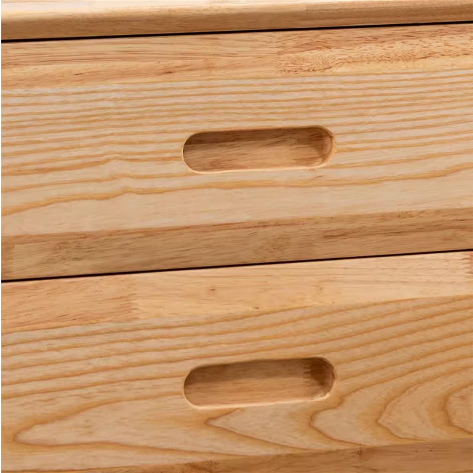 Versatile Comodino quadrato minimalista legno con doppio cassetto