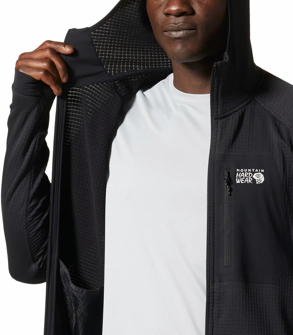 Mountain Hardwear mens Polartec Power Grid Full Zip Hoody - Image 5