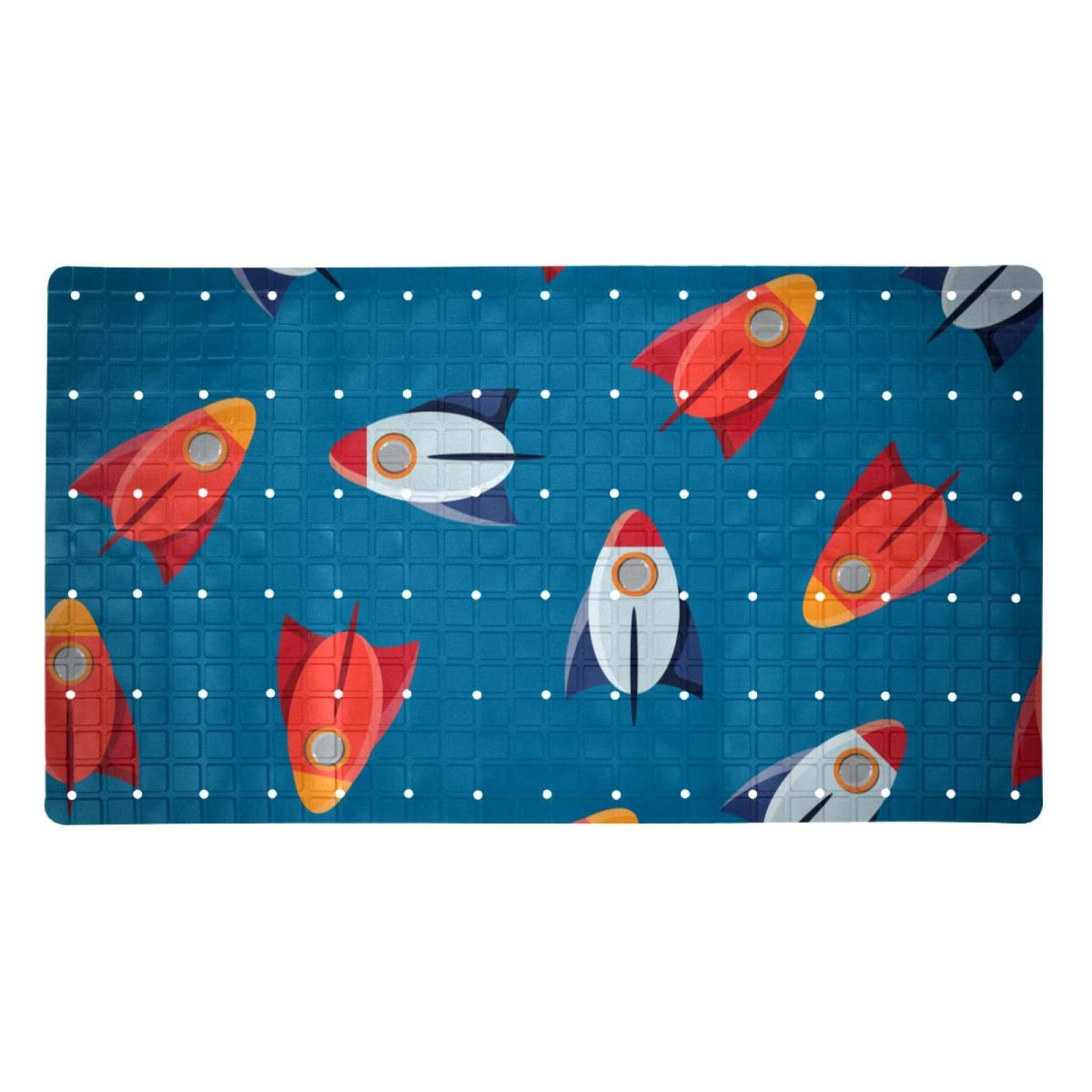 Tapis de baignoire antidérapant anti-glisse à ventouses pour douche sécurisée enfant et senior