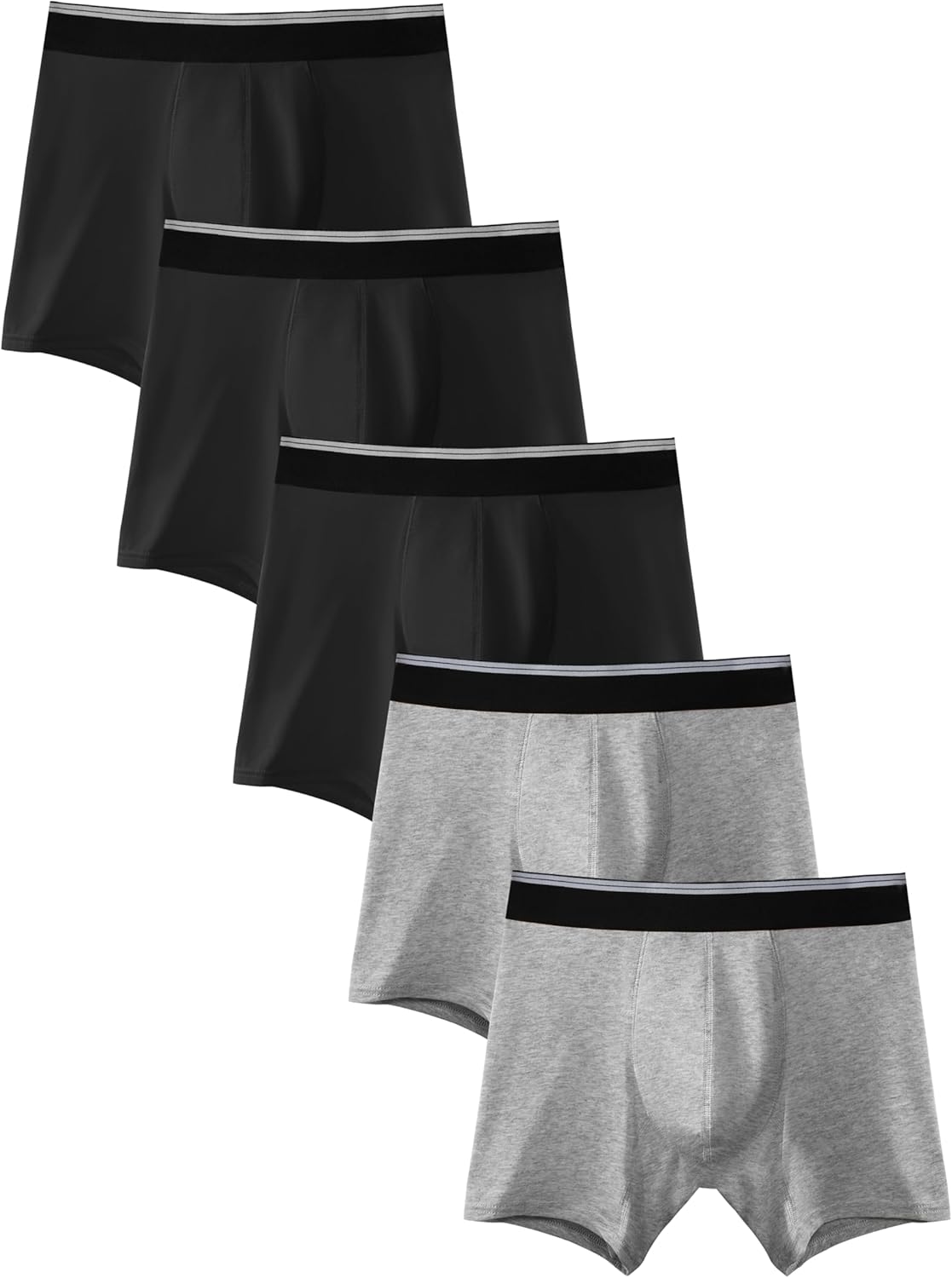 TIICHOO Boys Incontinence Underwear Every Day Washable Leak Proof Underwear for Kids 5 Pack