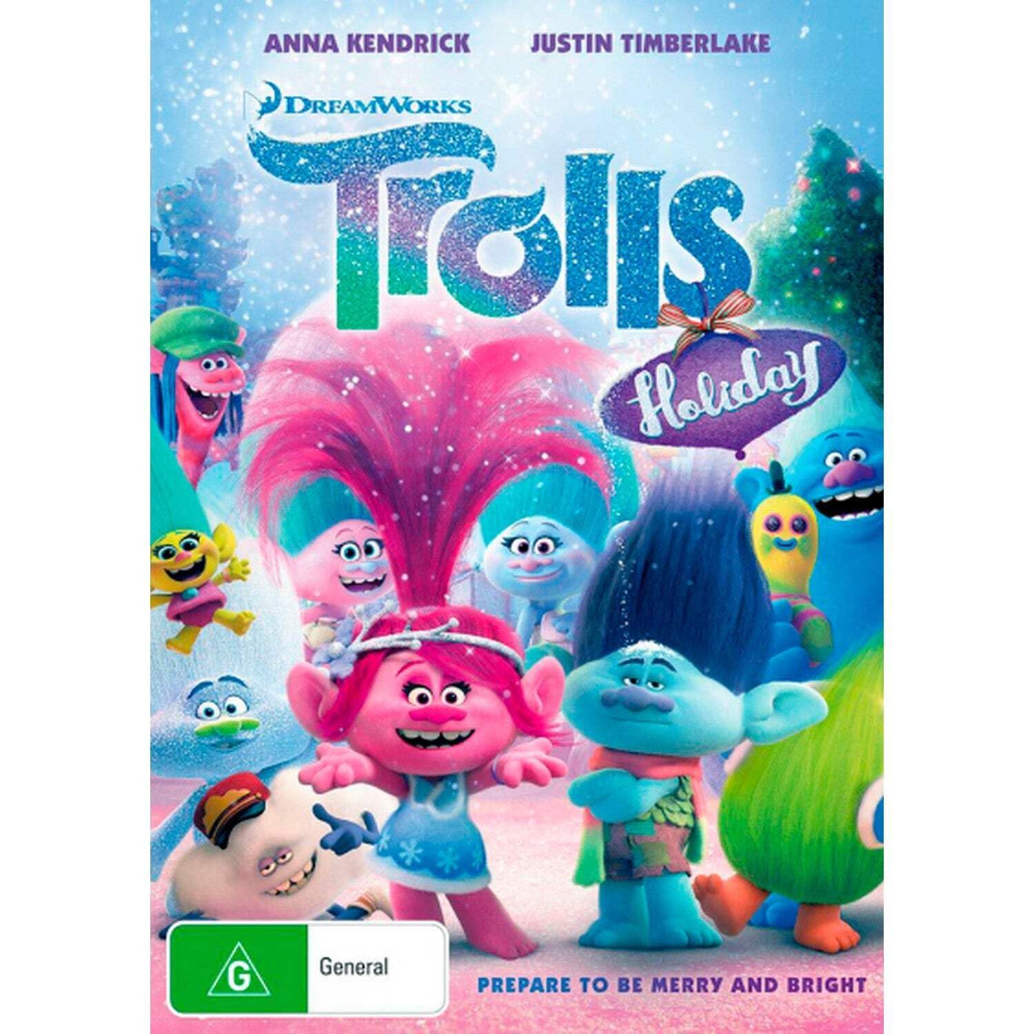 Trolls Holiday DVD para tardes de cine familiar en casa con niños y coleccionistas