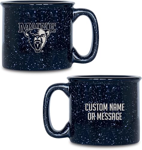 Miniatura 496 de Rico Industries NCAA Utah Utes - Taza de café personalizada de 12 onzas con logotipo grabado con láser profundo, taza de cerámica para acampar con