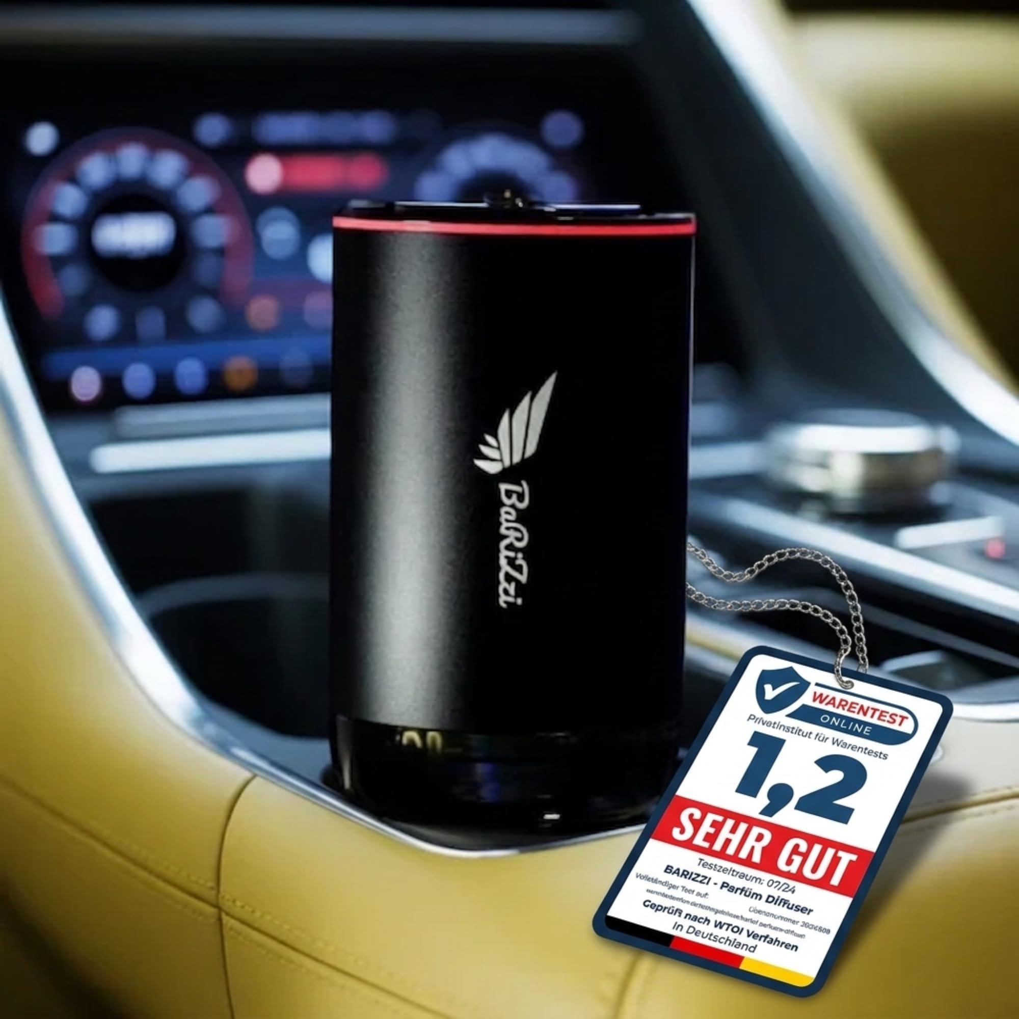 Auto Diffuser, Luxury Car, Büro Lufterfrischer, Home Lufterfrischer, Autoparfum, Autoduft, Oud Düfte, Oud Parfums (Schwarz) (Luxury Car 50ml)