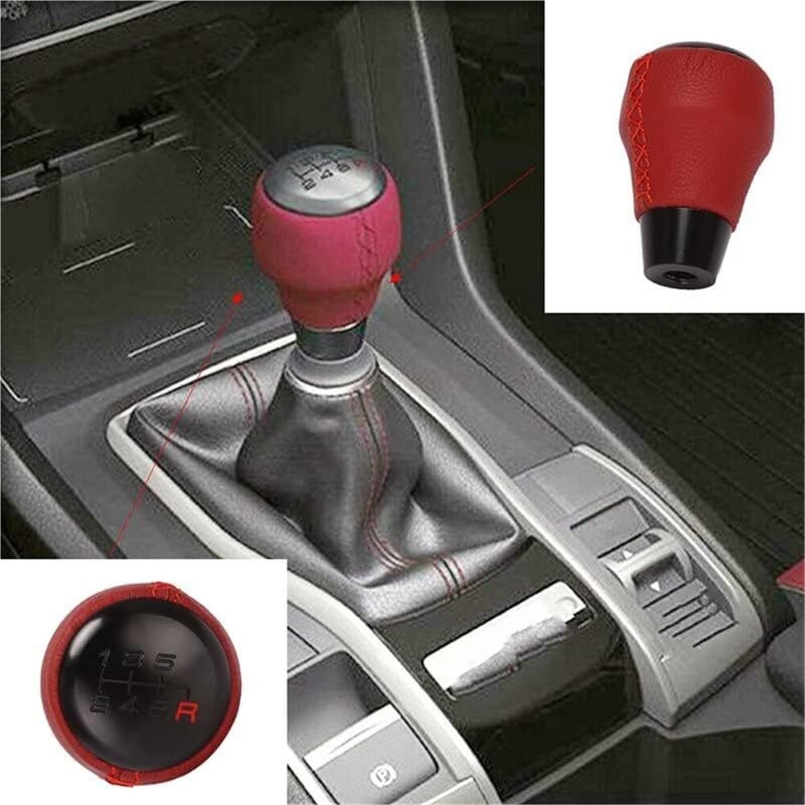 Pomello del cambio Pomello del cambio con testa a sfera MT Car Stick a 6 velocità per Civic Type R 2017-2019
