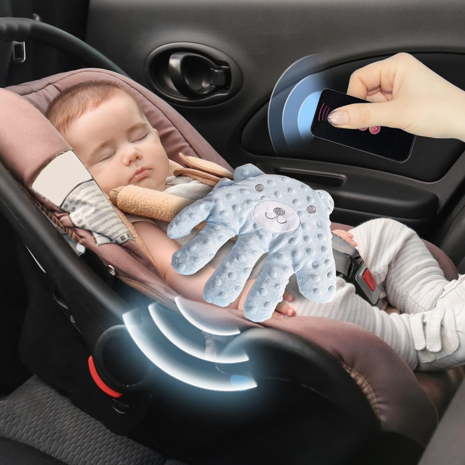 Cuscino Soffice Con Movimento Palmare Per Neonati - Controllo Remoto Per Nanna Tranquilla - Foto 11