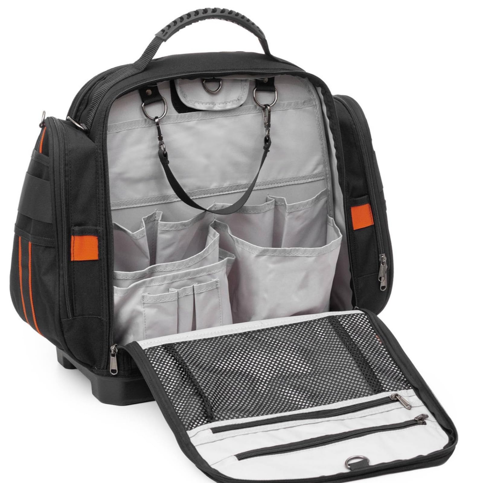 Bolsa Herramientas Negra Reforzada Equipo Manual Base Rígida