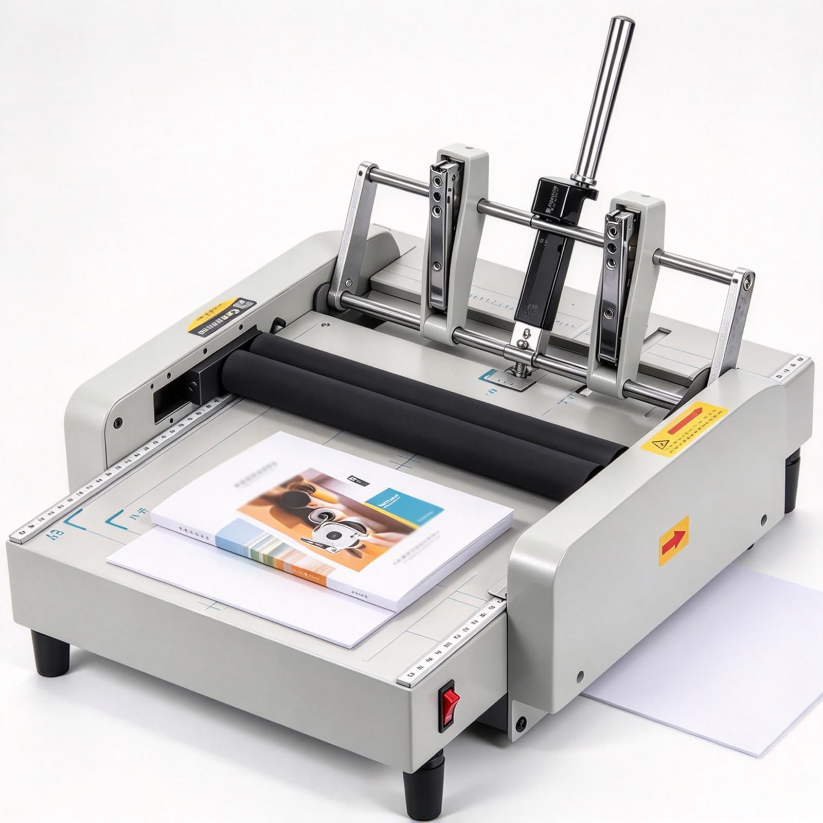 Máquina para Hacer Folletos A3, Máquina De Encuadernación Y Plegado con Grapado A Caballete, Tamaño Máximo 11,7 X 16,5 Pulgadas, Grapadora Manual para Folletos, Cuadernillos Y Manuales, Ideal
