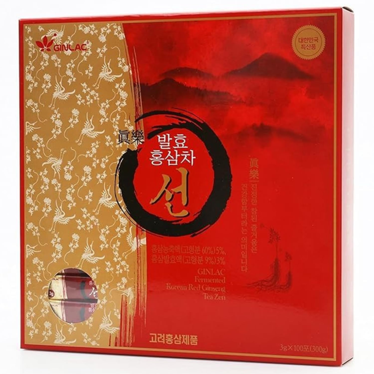 Té al ginseng rosso ZEN 100 bustine di té