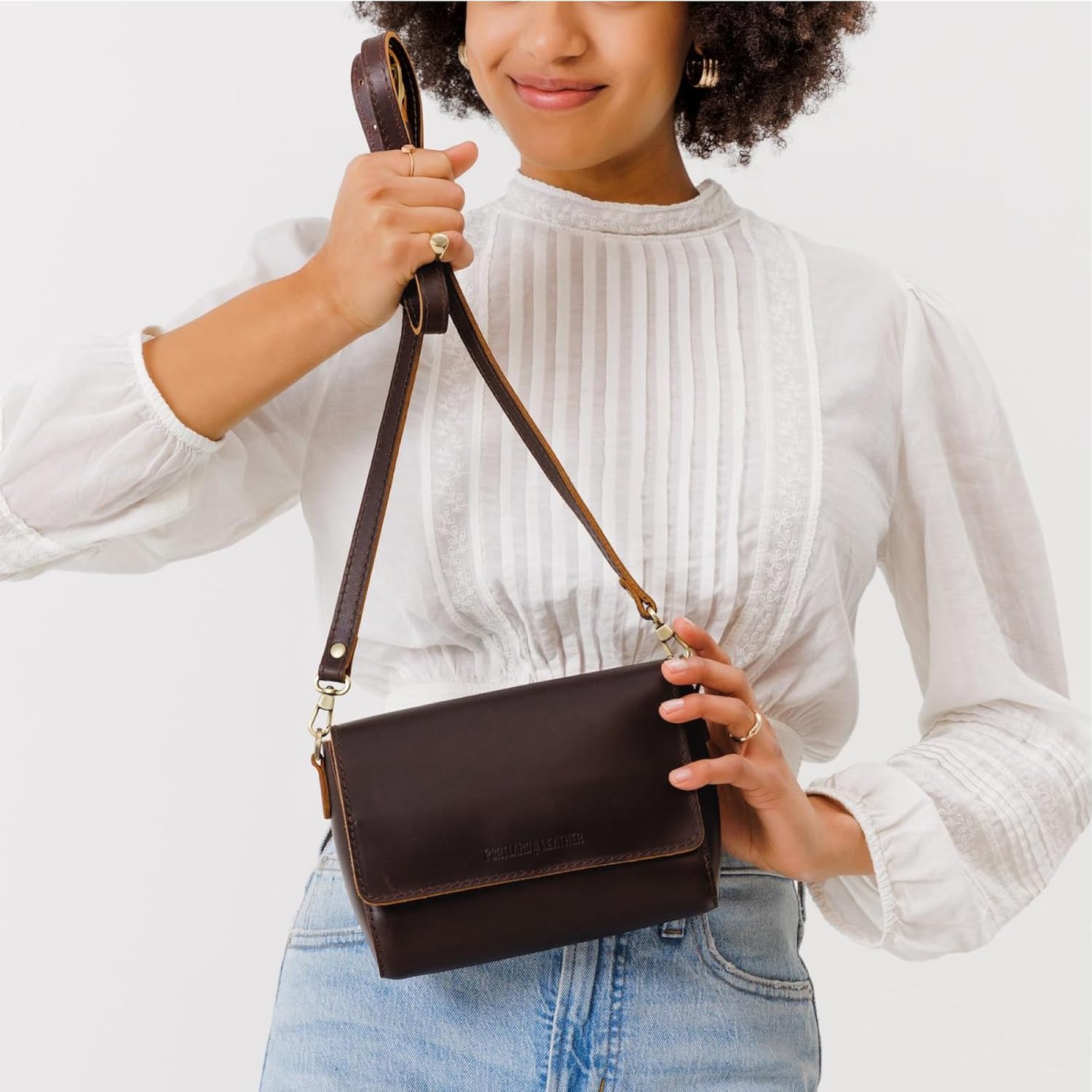 Portland Leather Goods Metro Mini Crossbody Bag for Women – Handmade from the Finest Full-Grain Hides - Image 6