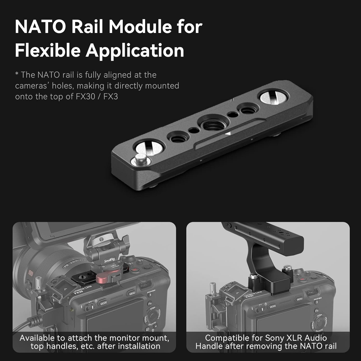 NATO Rail Module for flexible accessory attachment
