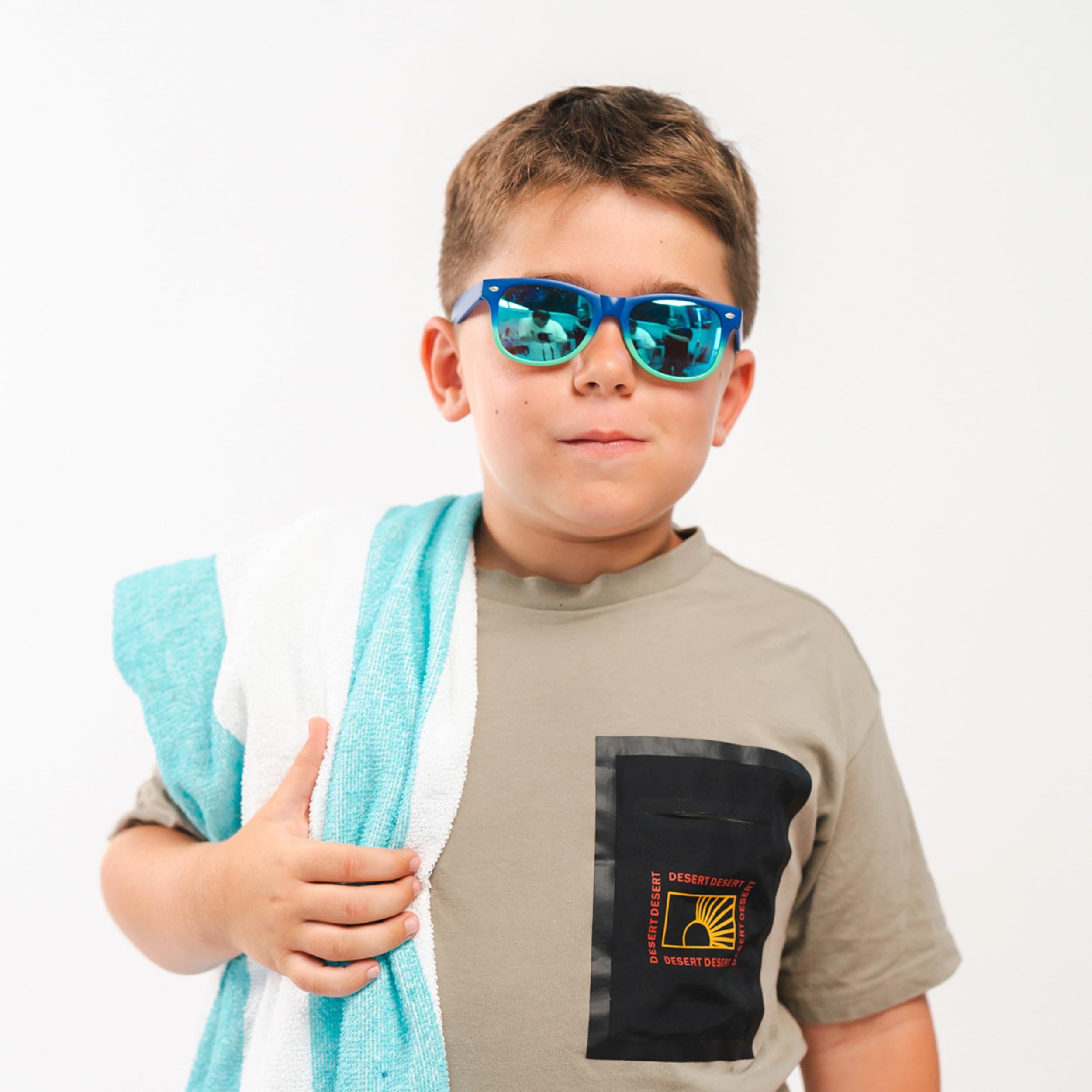 Kiddus Occhiali da Sole Polarizzati Bambino Bambina 4 a 7 Anni, 4 5 6 e 7 Anni, UV400 CAT3, Leggeri e Resistenti, Senza BPA, Certificazione CE