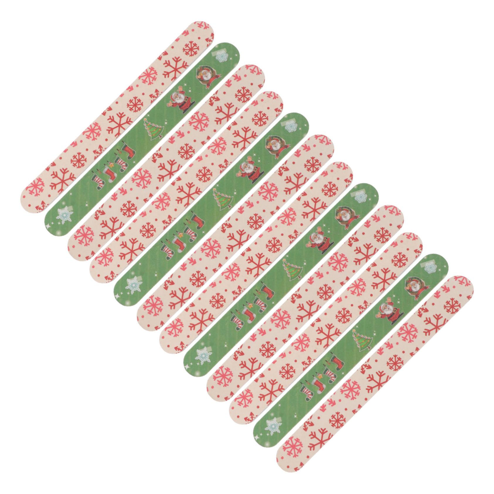 VICASKY 12pièces Limes à Ongles De Noël Lot De Abrasif Pour Manucure Et Pédicure Pour Nail Art Et Bricolage