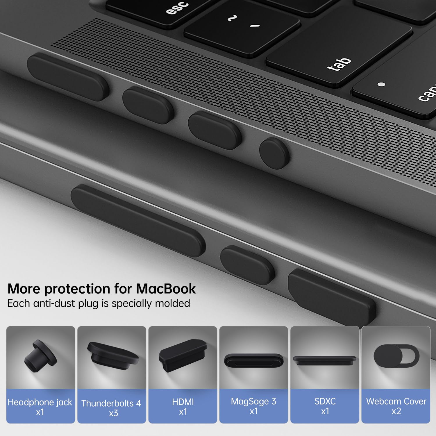 Amazon.com: 7PCS Dust Cover Port Plugs Accessories for 2025-2022