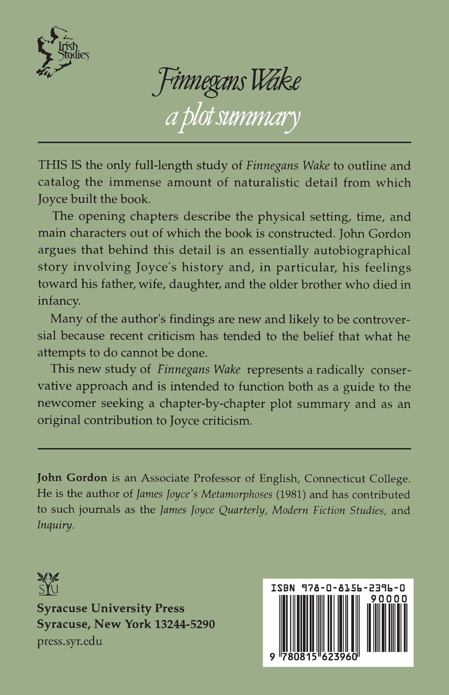 Finnegans Wake: A Plot Summary : Gordon, John: Amazon.ca: Books
