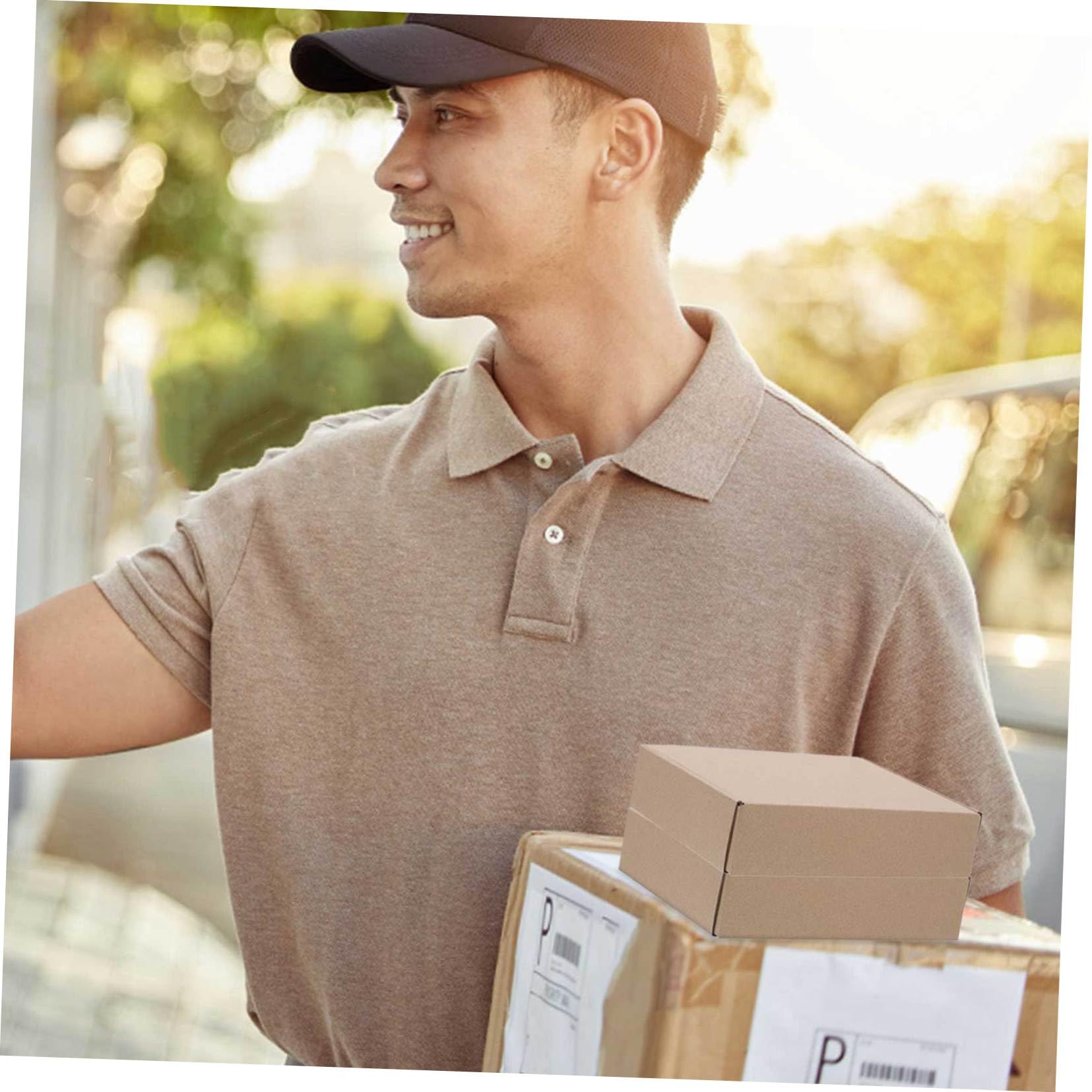 25piezas Cajas De Cartón Para Embalaje Caja De Envío Engrosada Para Pequeñas Unidades Para Envío y Almacenamiento De Ropa y Ropa Interior Para Embalaje