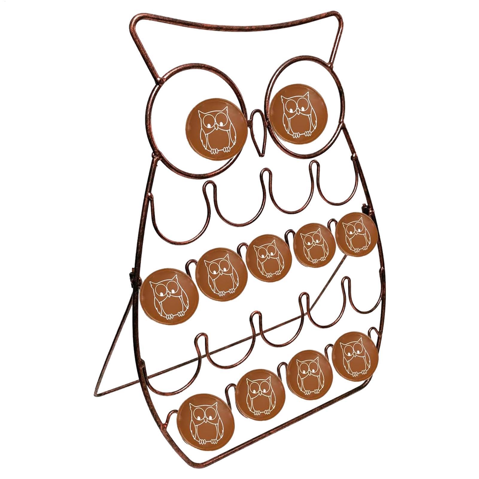 Dtaigou Organizador de cápsulas de café, dispensador de cápsulas de café en forma de búho, soporte desmontable para 20 cápsulas para cocina, café