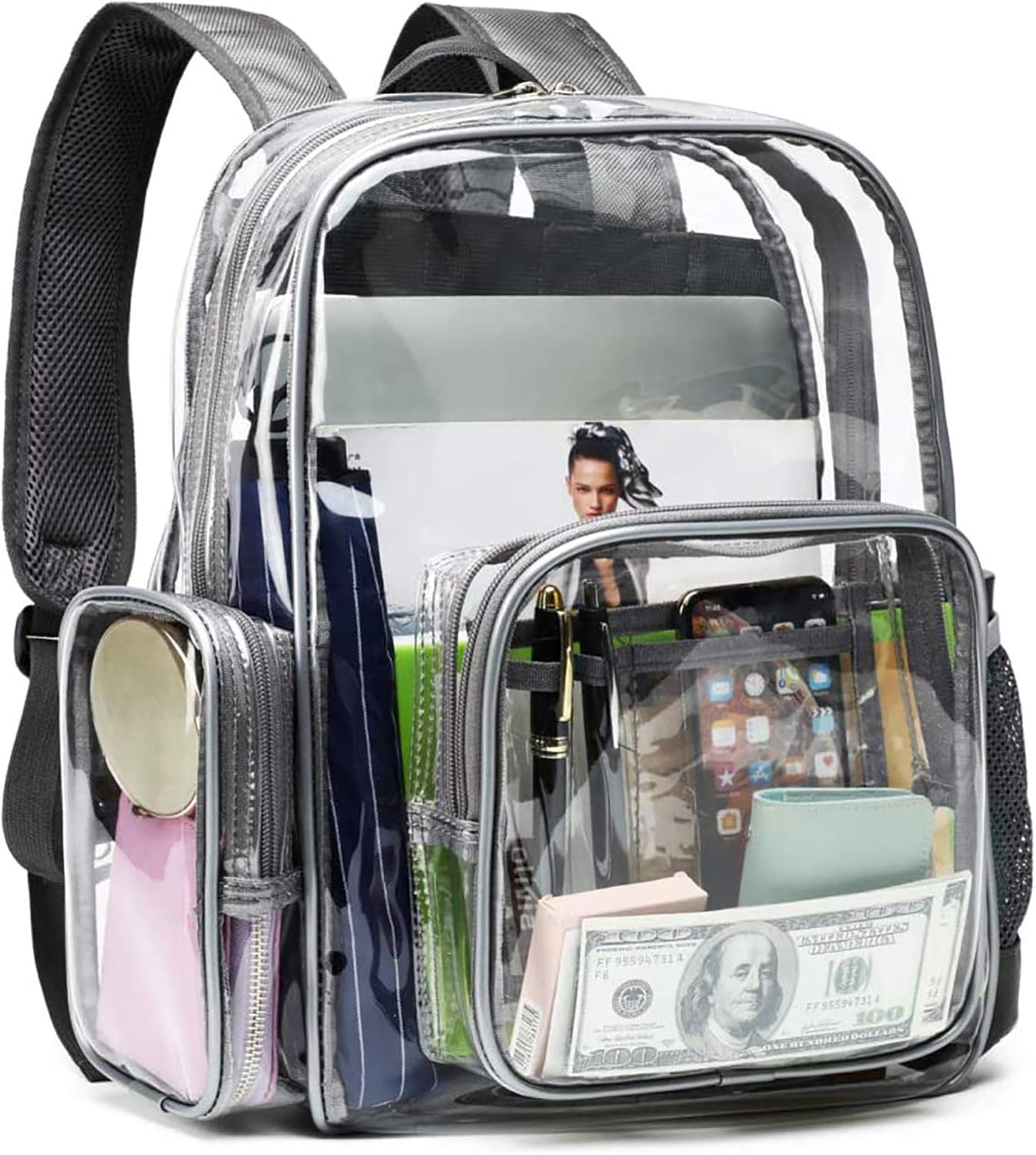 heavy duty clear backpack