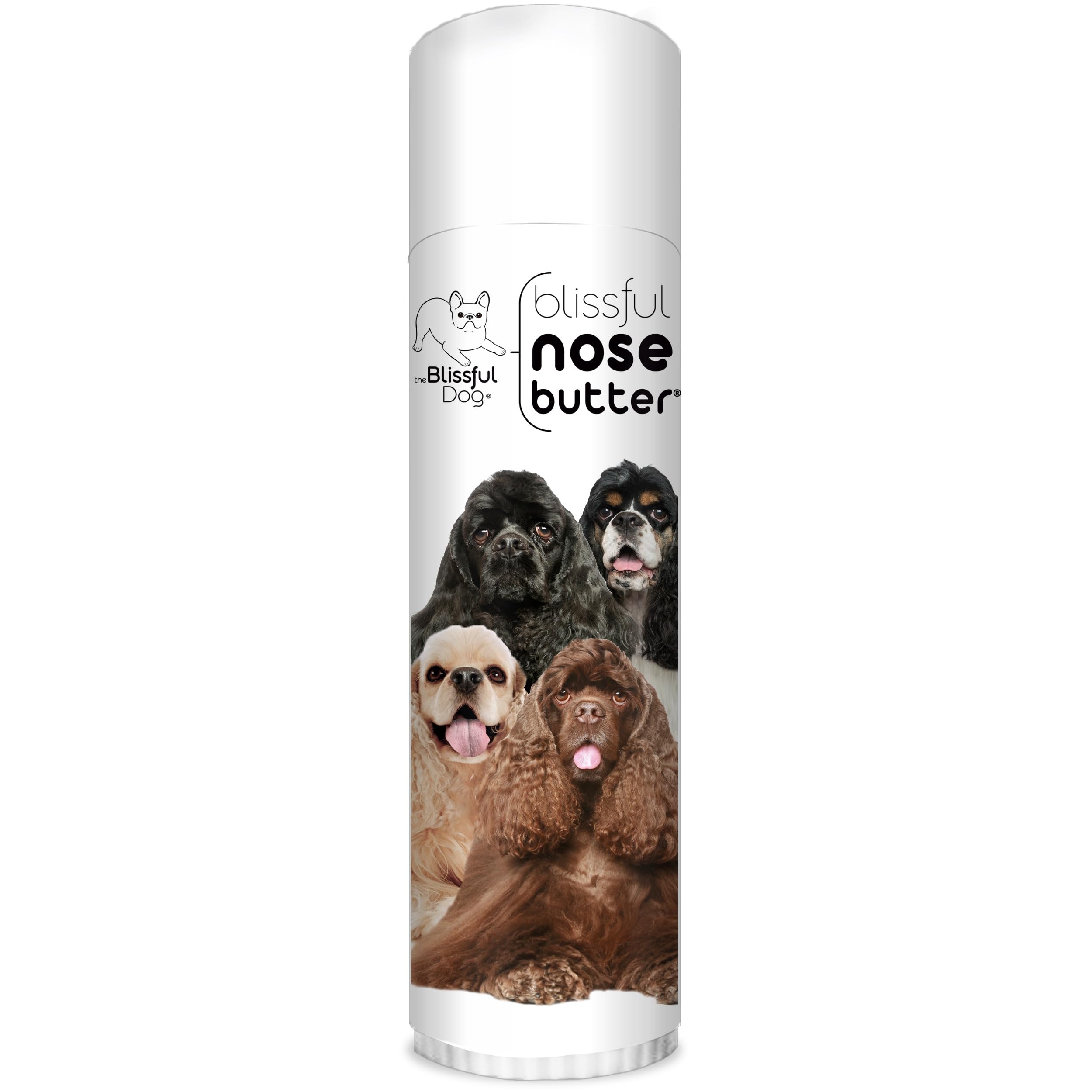 The Blissful Dog Cocker Spaniel Nose Butter, Versatile Dog Nose Balm for Dry Nose, Handcrafted Nose Moisturizer, Easy-to-Apply Dog Essentials, Unscented, 0.50 oz.