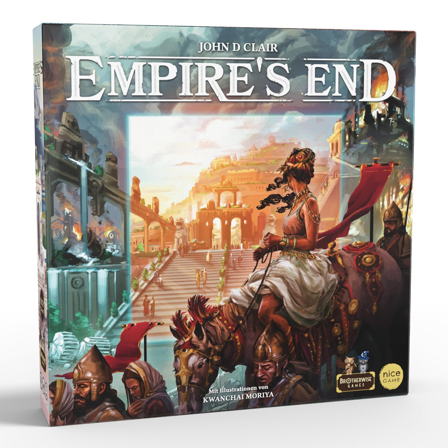 Empire's End - Gesellschaftsspiel - 2-4 Spieler - Ab 10+ Jahre - Strategiespiel - Brettspiel - Kennerspiel - 45-60 Minuten - Ideal für den Brettspieleabend mit Freunden