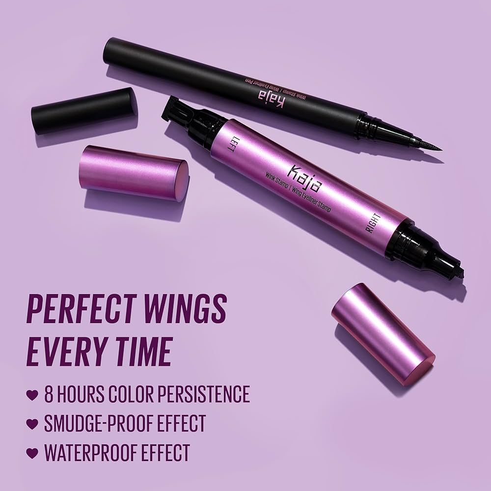 Amazon.com : Kaja Winged Eyeliner Set - Wink Stamp Original