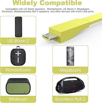 Amazon.com: UE Boom Wall Fast Charger Cable Cord Compatible
