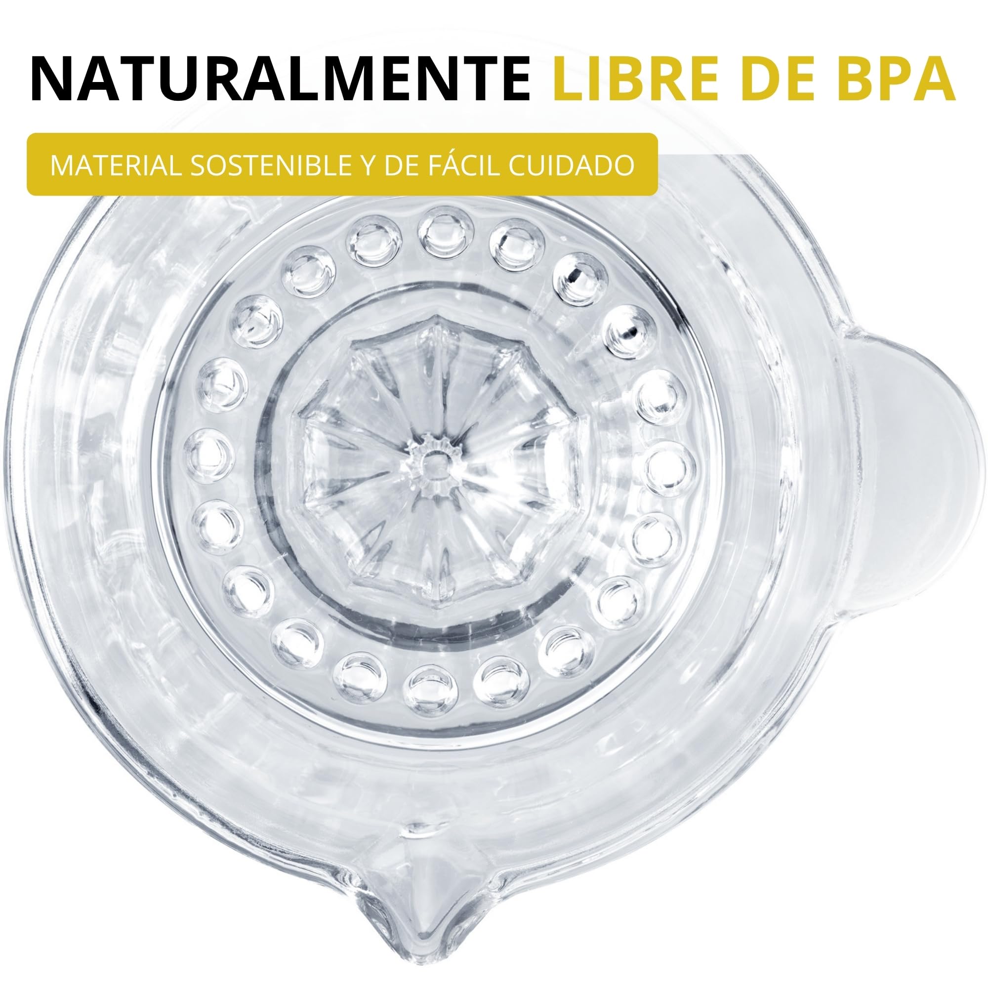 Westmark Exprimidor de cítricos y naranjas, capacidad 30 ml, cristal transparente, 308122E1