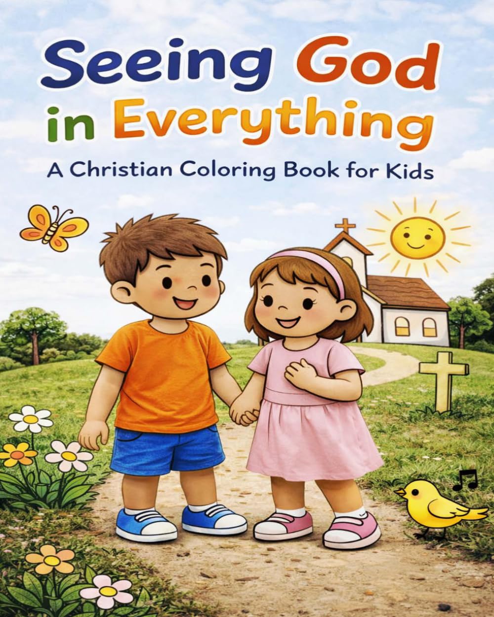 Seeing God in Everything: A Christian Coloring and Devotional Book for Kids