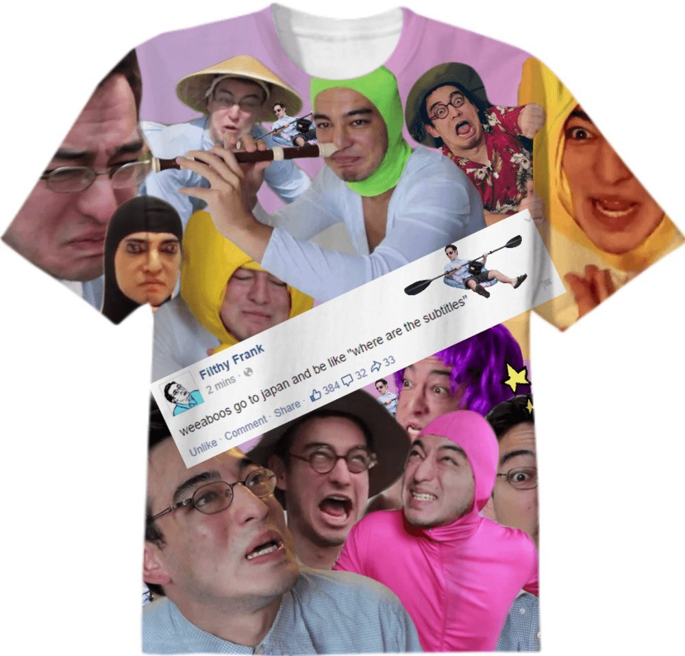 Print All Over Me Filthy Frank Collage T Shirt