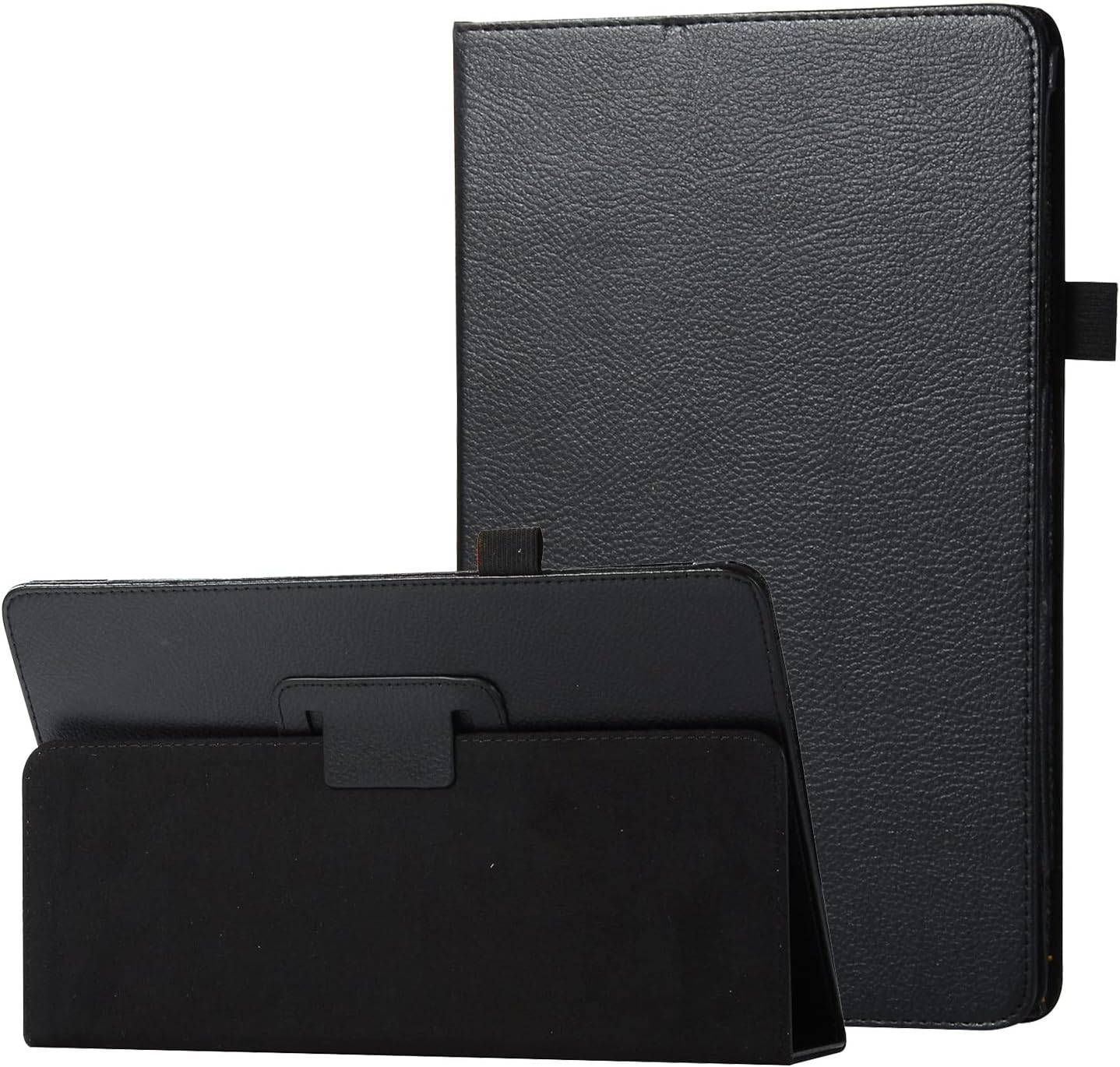 Texture Leather Tablet Case For Samsung Galaxy Tab S2 9.7 SM-T815/T820 Slim Folding Stand Folio Protector Shockproof Back Cover with Holder(Black)