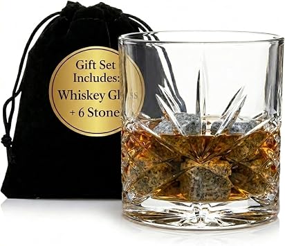 Godinger Whiskey Glass and Chilling Stones