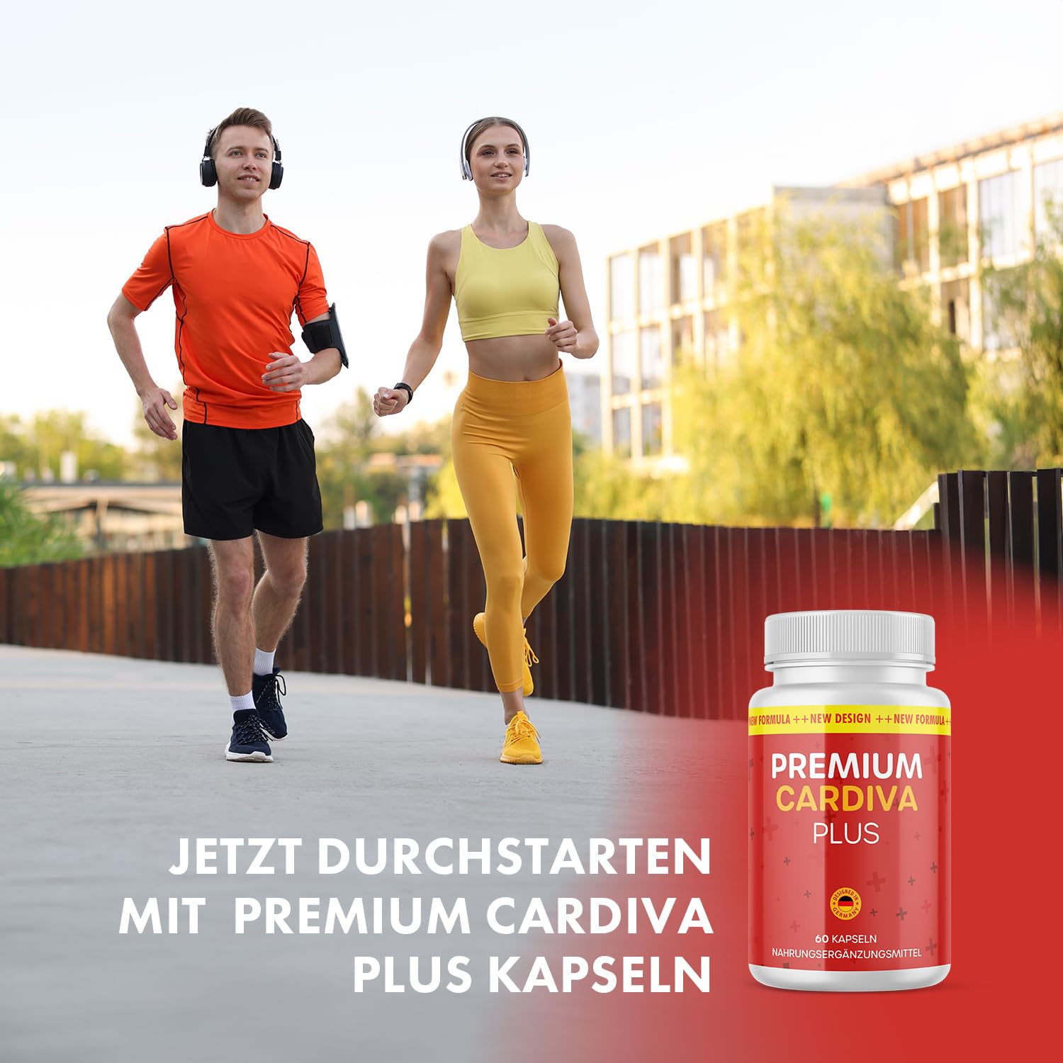 Premium Cardiva Plus Kapseln | Für ein aktives Leben | mit wertvollen Inhaltsstoffen | 60 Kapseln Inhalt